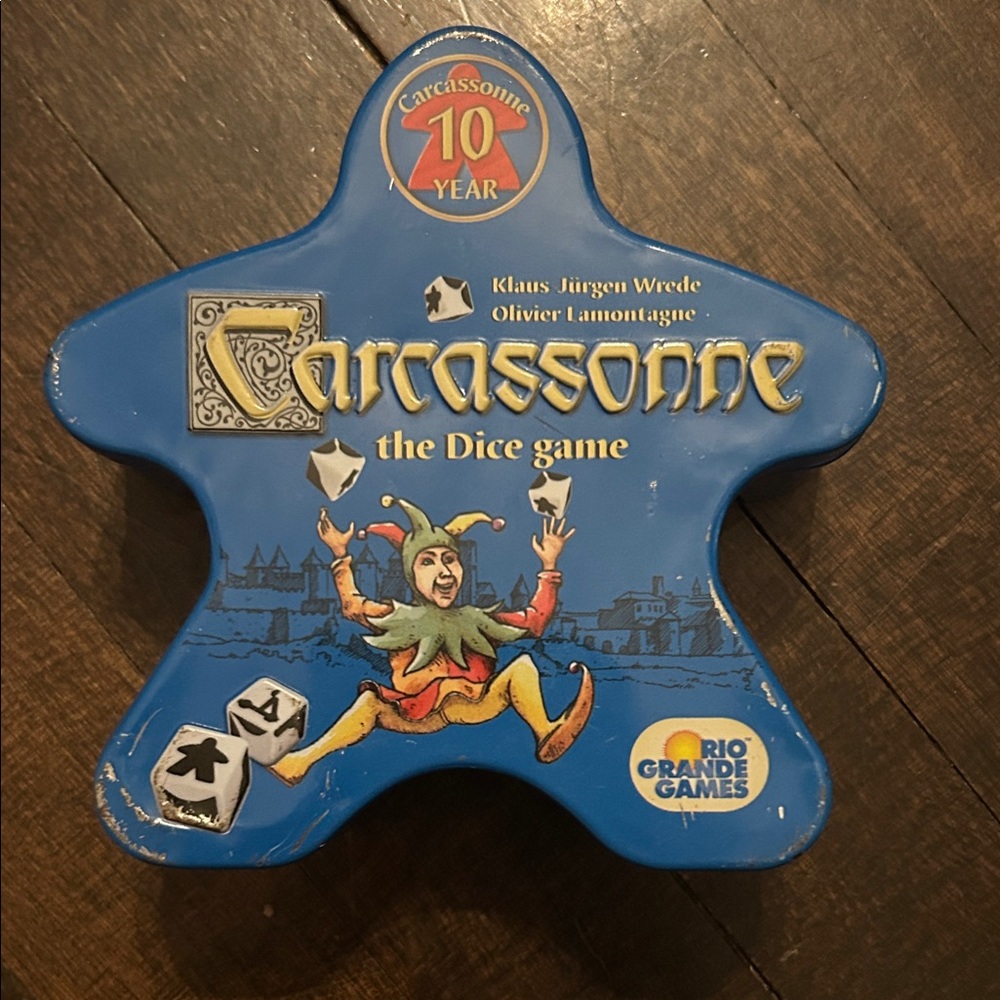 Carcassonne The Dice Game - Blue Tin by Rio Grande Games